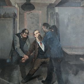 Gemälde, L'arrestation, Daniel Ihly