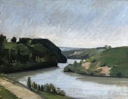Gemälde, Paysage au bord de l'eau, Daniel Ihly