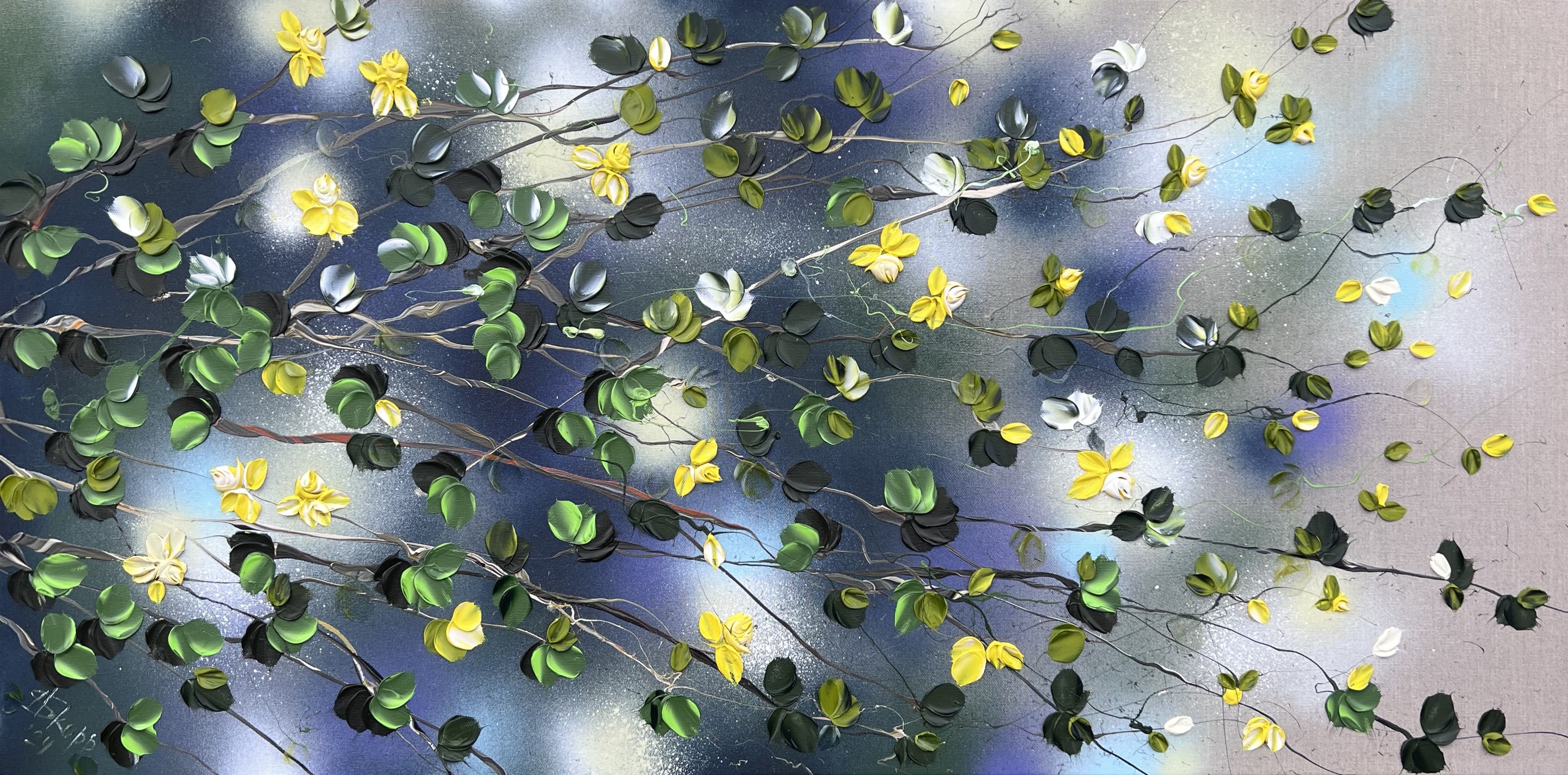 Anastassia Skopp, Yellow Roses Landscape Anastassia Skopp, Yellow Roses Landscape