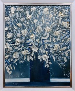 Painting, White lights. Christmas evening, Lilya Volskaya
