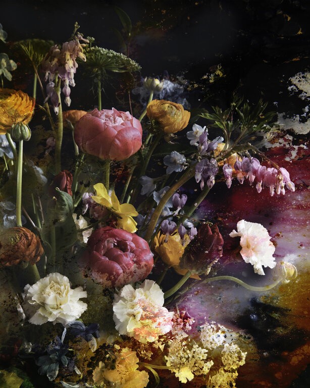 Viet Ha Tran, Baroque Flowers I (with Venetian frame) Viet Ha Tran, Baroque Flowers I (with Venetian frame)