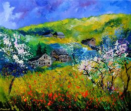 Peinture, Joyful landscape, Pol Ledent