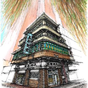 Painting, Dialogue between building and nature, Jimmy Yuen