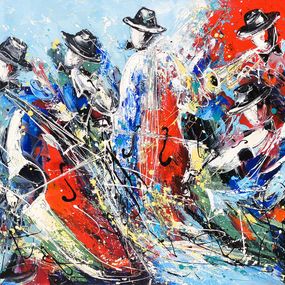 Gemälde, Jazz Band on Canvas, Marieta Martirosyan