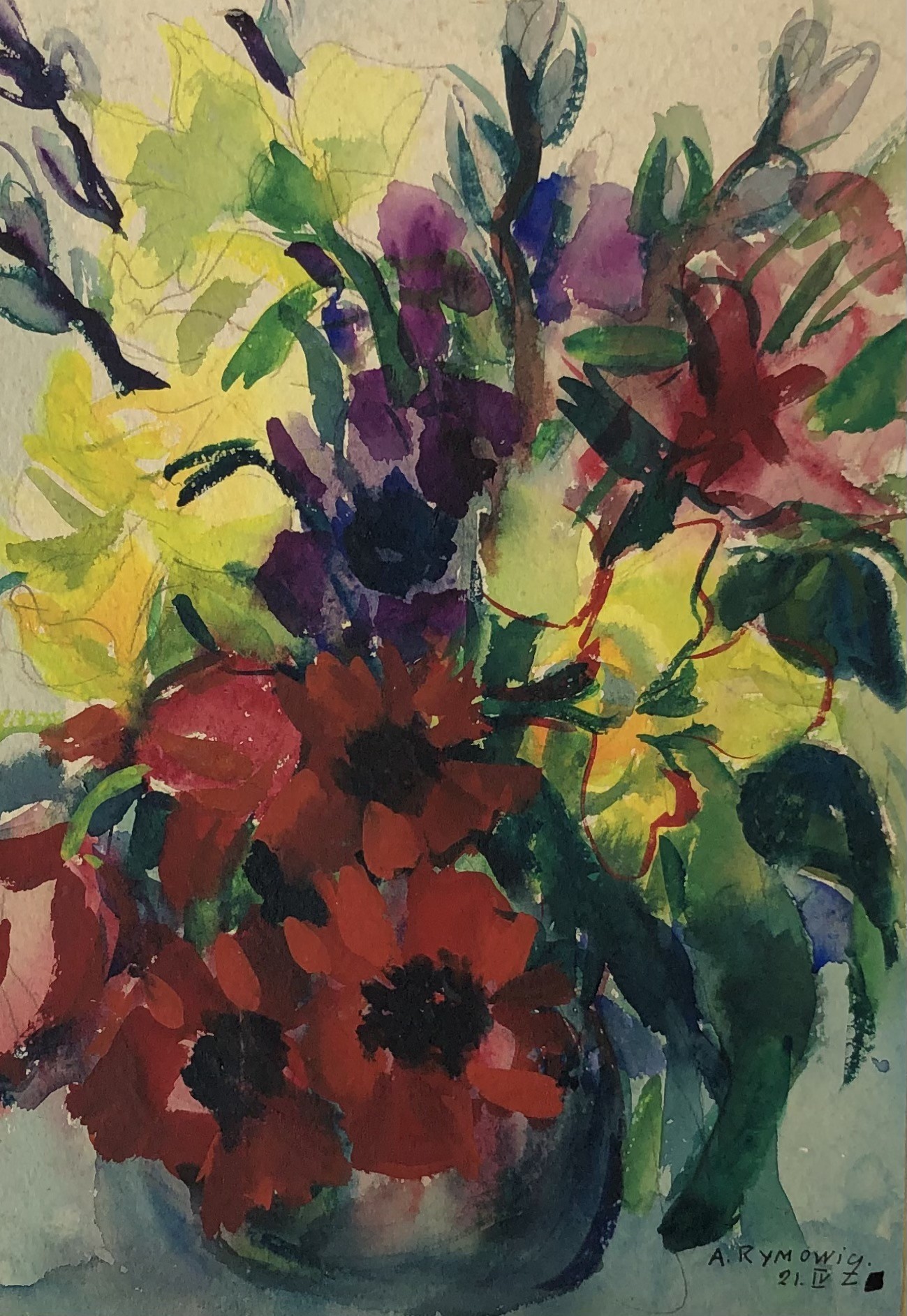 Alice Rymowicz, Bouquet de fleurs Alice Rymowicz, Bouquet de fleurs