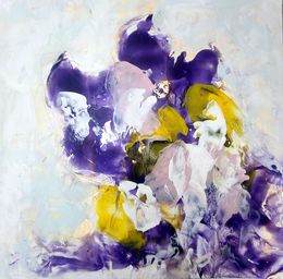 Peinture, Violet awakening, Ingeborg Ludwig