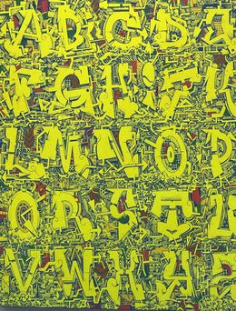 Gemälde, L'Alphabet, Romain Neist Fontaine