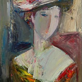 Painting, Elegance in a Hat, Mateos Sargsyan