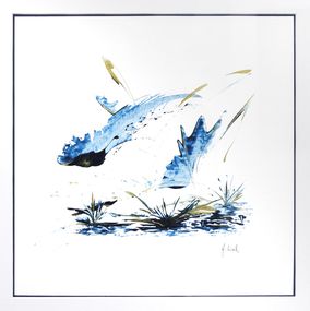 Gemälde, Fantaisie 12 - Série abstraction poétique, Armelle Loisel