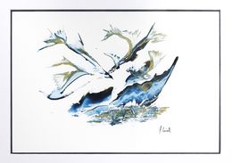 Gemälde, Fantaisie 1 - Série abstraction poétique, Armelle Loisel