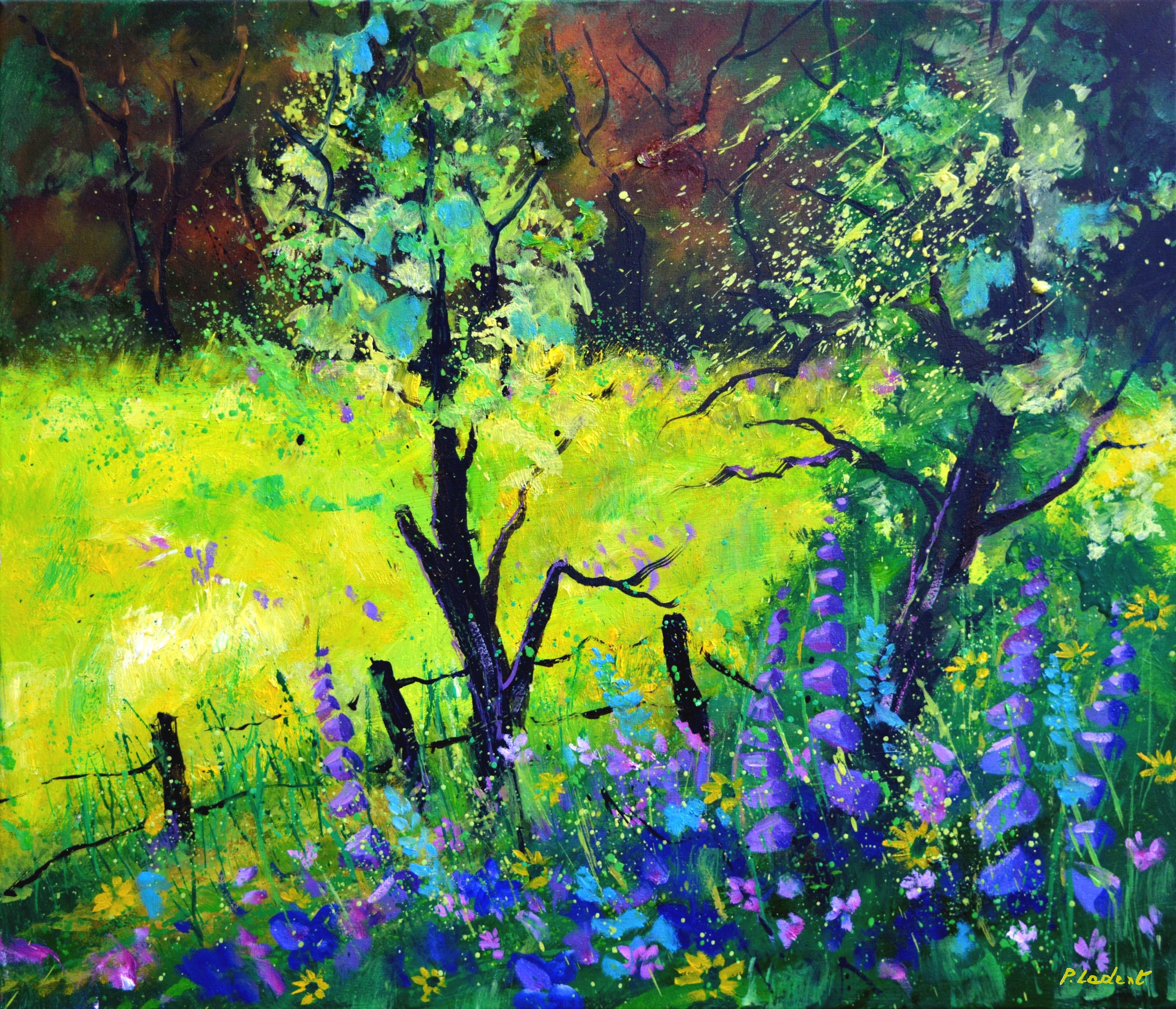 Pol Ledent, Flowers in the wood Pol Ledent, Flowers in the wood