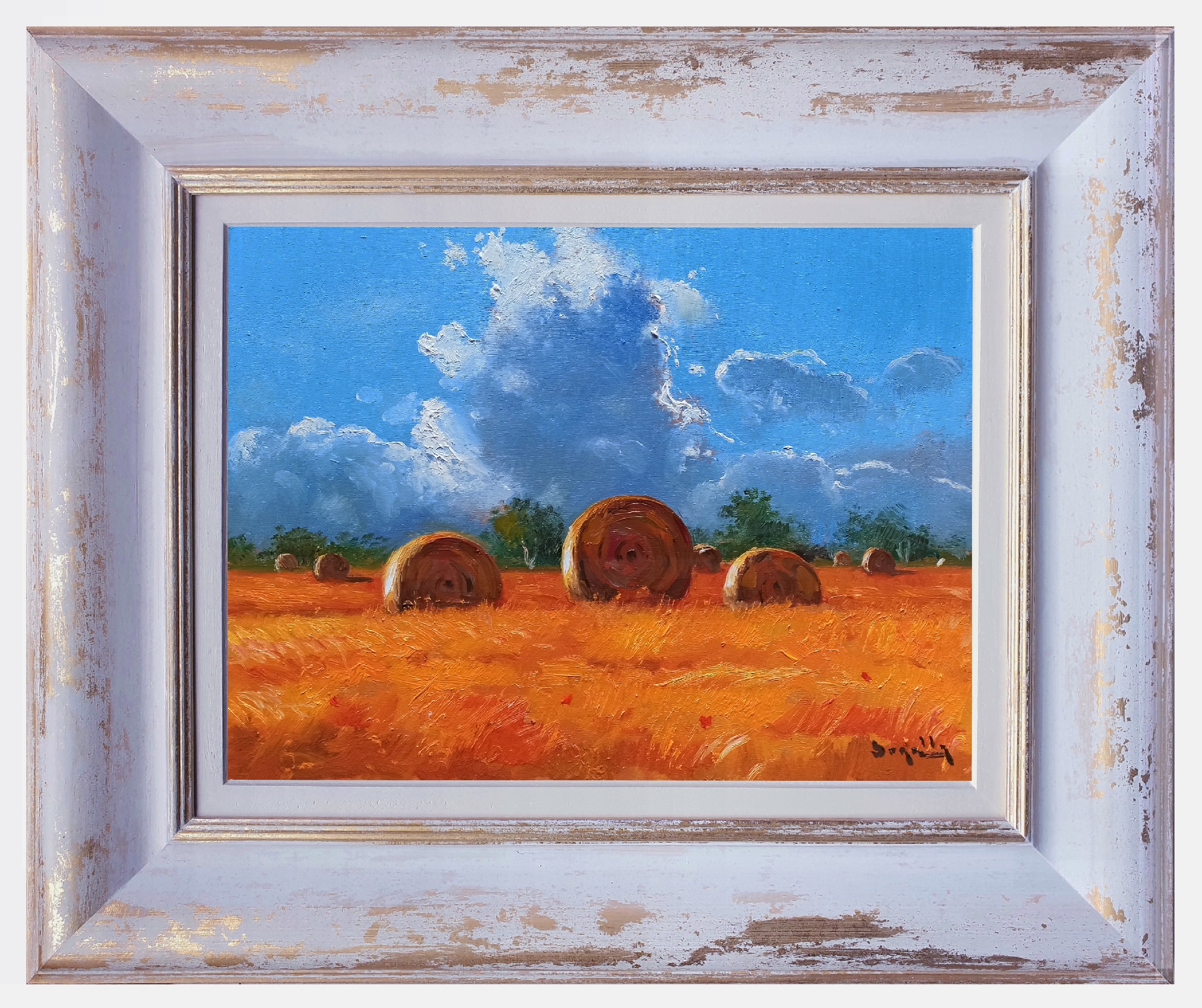 Andrea Borella, Straw on the sun - Tuscany landscape painting Andrea Borella, Straw on the sun - Tuscany landscape painting