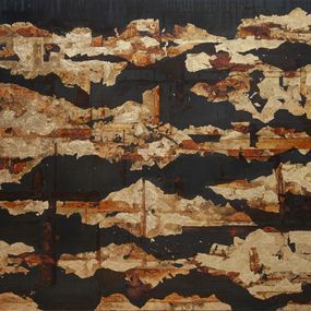 Gemälde, Steel with Gold, Chelsea Davine