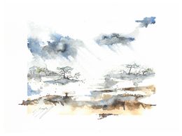 Fine Art Drawings, Un paysage mystérieux !, Noël Granger