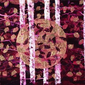 Gemälde, Gold Moon Through Autumn Woods, Chelsea Davine