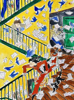 Painting, Run run run, Gabrielle Rul