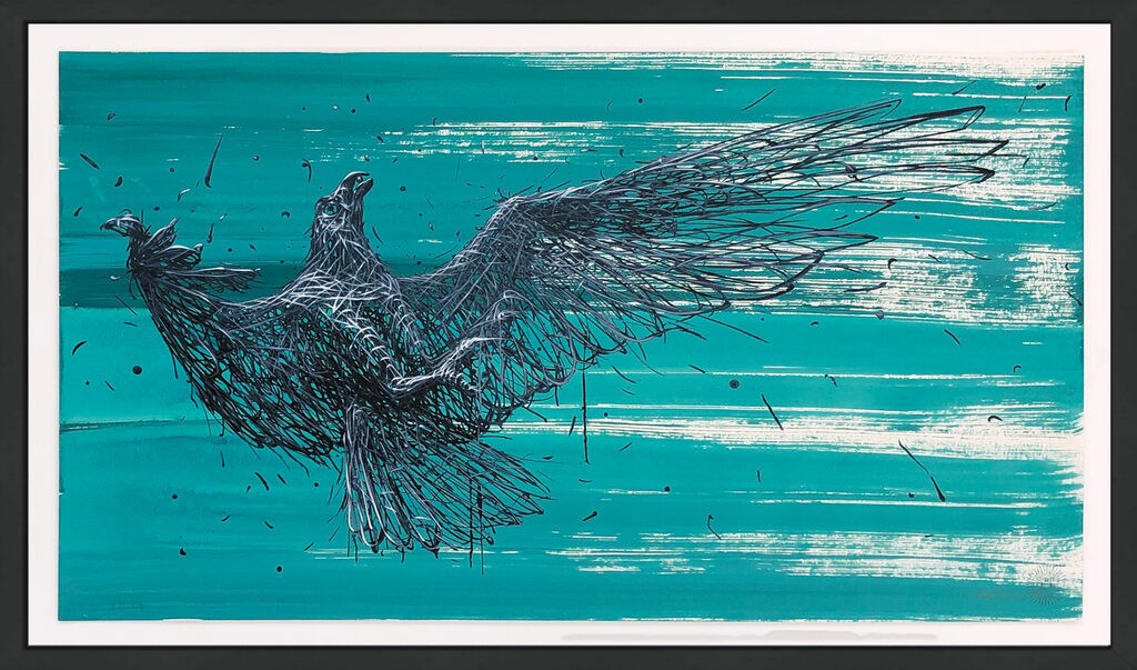 DALeast, Asteroid RS (framed hand finished screen print) DALeast, Asteroid RS (framed hand finished screen print)