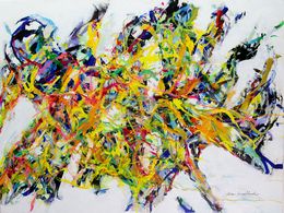 Painting, Bloody Soccer, Allan P Friedlander