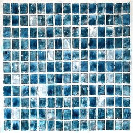 Painting, Beyond the sea no. 124 large blue abstract, Anita Kaufmann