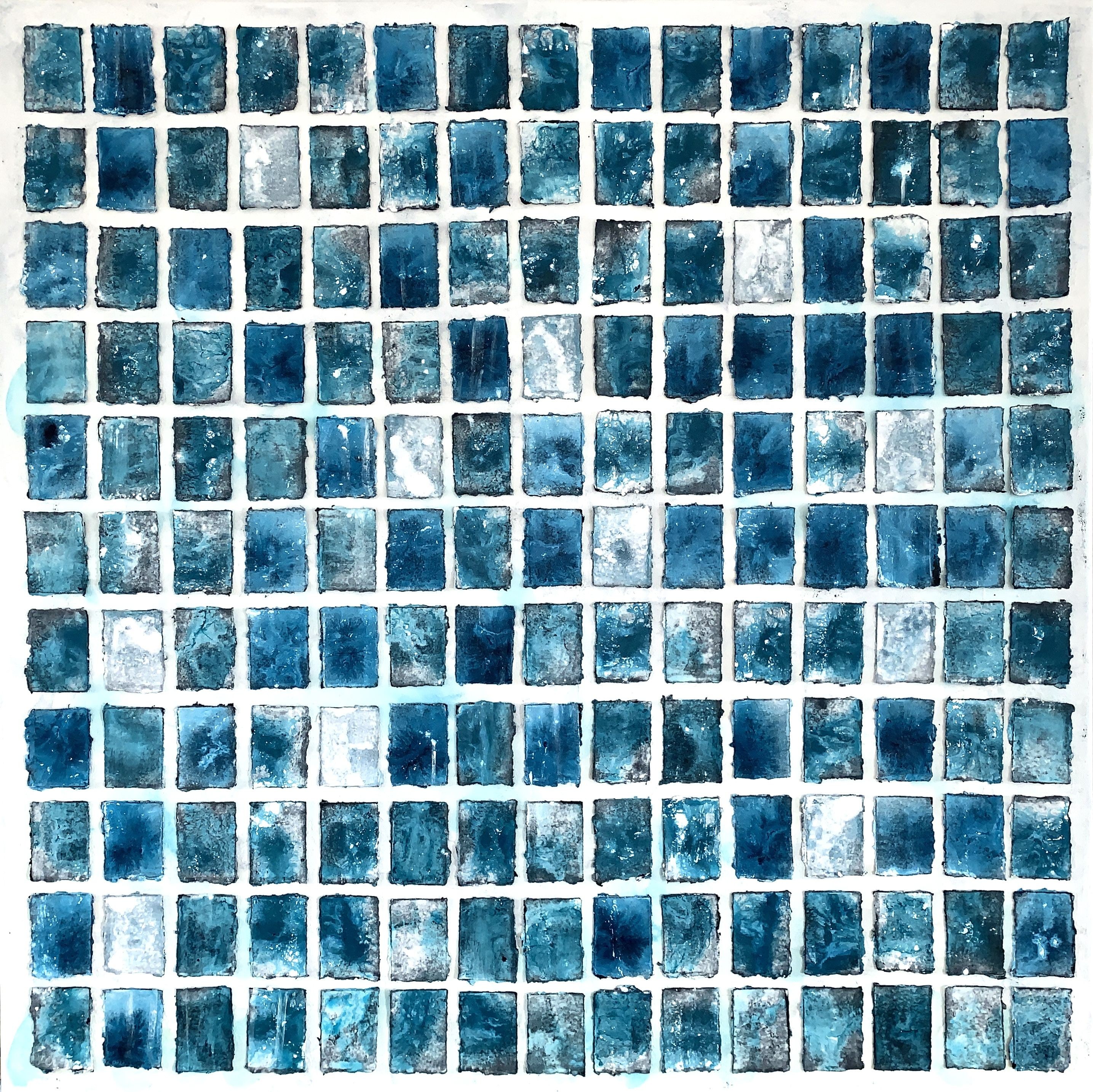 Anita Kaufmann, Beyond the sea no. 124 large blue abstract Anita Kaufmann, Beyond the sea no. 124 large blue abstract
