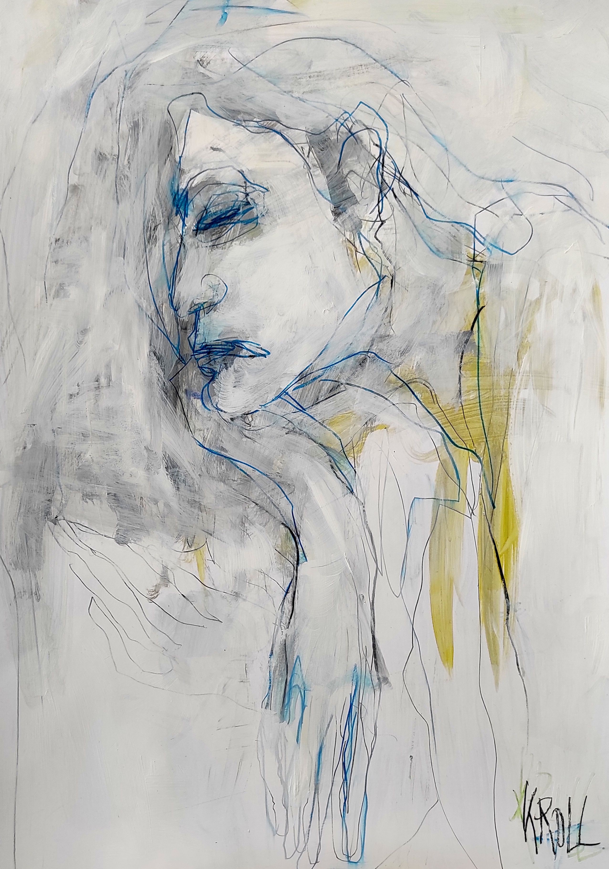 Barbara Kroll, Woman with hand on chin Barbara Kroll, Woman with hand on chin
