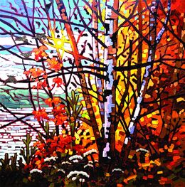 Gemälde, Birches On The Shore, Bob Arrigo