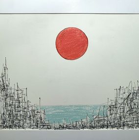 Fine Art Drawings, The Hottest Day, Elena Disabato