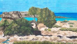 Painting, Elafonissi beach 2, Elena Sokolova