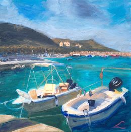 Gemälde, Cretan boats, Elena Sokolova