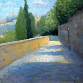 Painting, Street in Ancient Rome Italy, Gav Banns