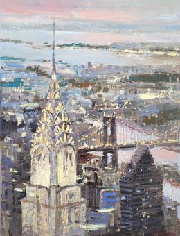 Painting, Chrysler Building, Irina Alexandrina