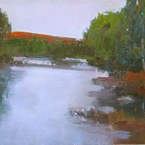 Peinture, Marsh with Pink Sky, Janet Dyer