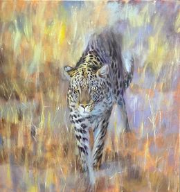 Painting, Savuti Leopard at Dusk, John Welsh