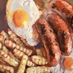 Gemälde, Sausage, Egg and Crinkle, John Welsh