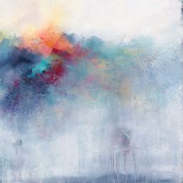Painting, Colorful Cascade Unfolding, Karen Hale