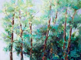 Painting, Woodland Light, Karen Hale