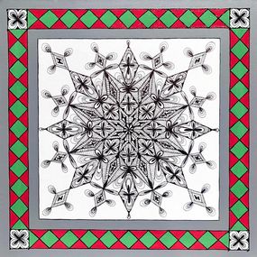 Painting, Lace mandala, Maria Tuzhilkina