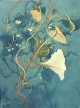 Gemälde, Moonflower, Nanci Erskine