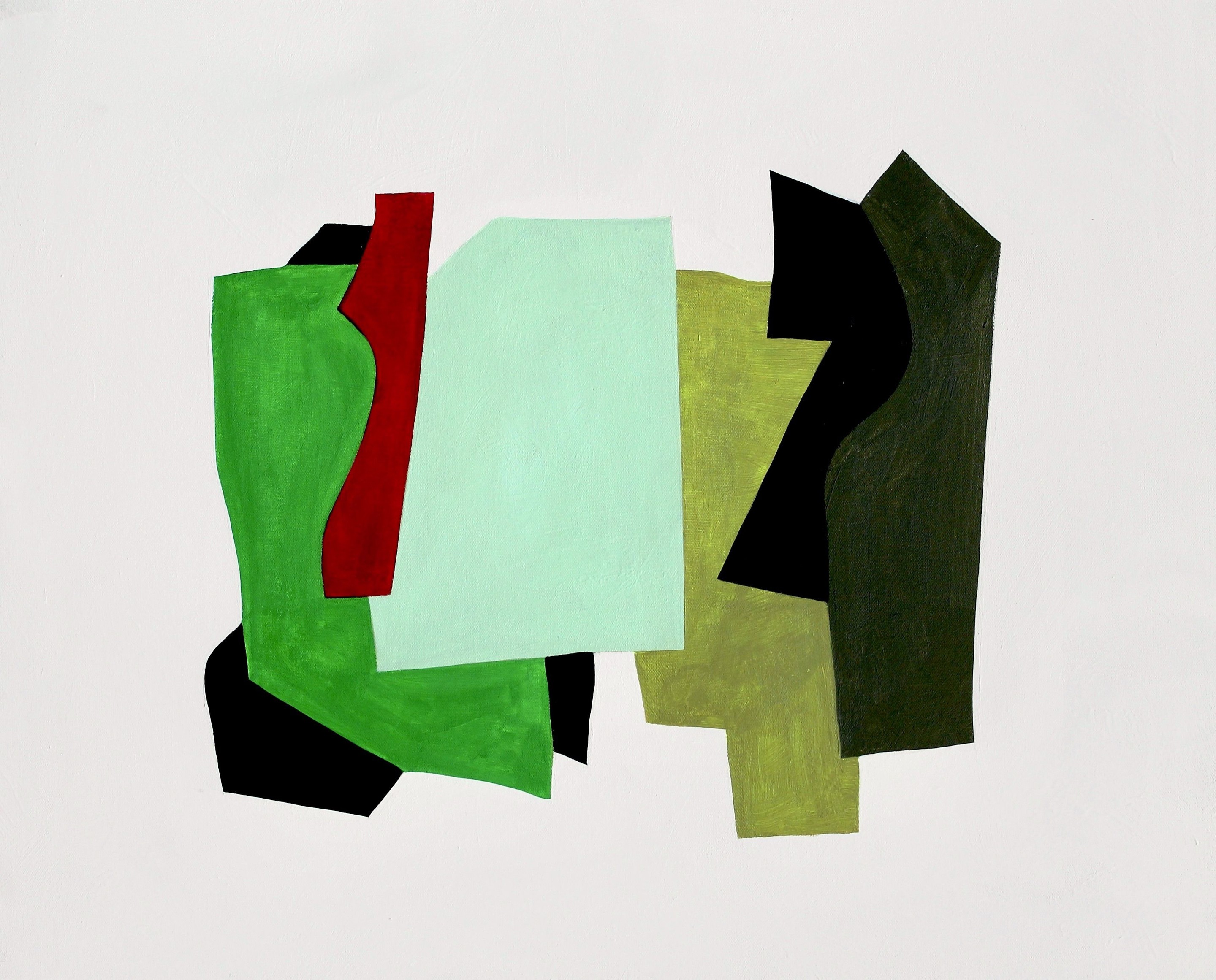 Naoko Paluszak, Composition with magenta red Naoko Paluszak, Composition with magenta red