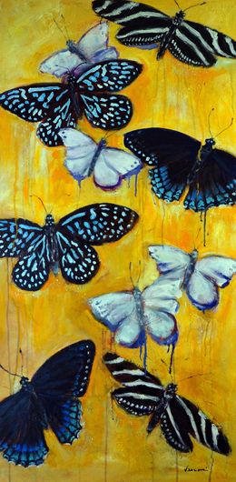 Gemälde, Butterflies, Valerie Vescovi
