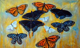 Painting, Les Papillons, Valerie Vescovi