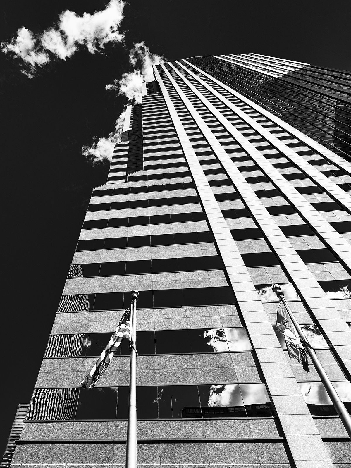 William Dey, Two flags east noir Chicago IL William Dey, Two flags east noir Chicago IL