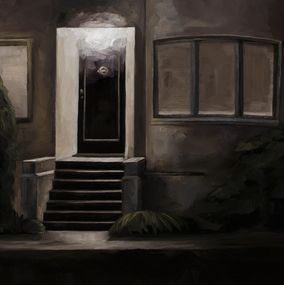 Gemälde, Black Door, Chrystal Phan