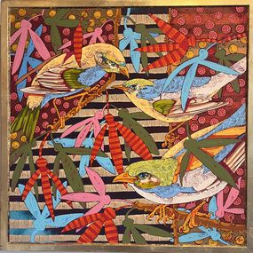 Gemälde, Falling Leaves, Grant Leier