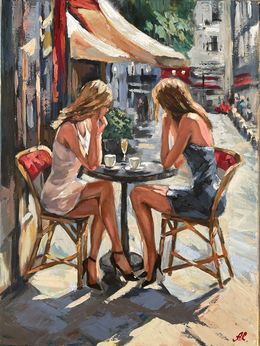 Peinture, Paris Cafe, Anna Reznikova