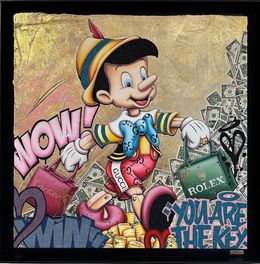 Gemälde, Shopping Pinocchio, Raphael van der Haegen