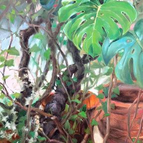 Peinture, Liana and monstera, Procach Olesia