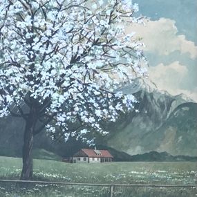 Dessin, Printemps à Schneeberg, U. Maly