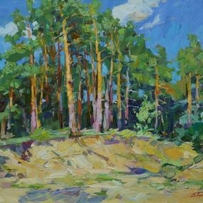 Painting, Pine trees, Pereta Vyacheslav