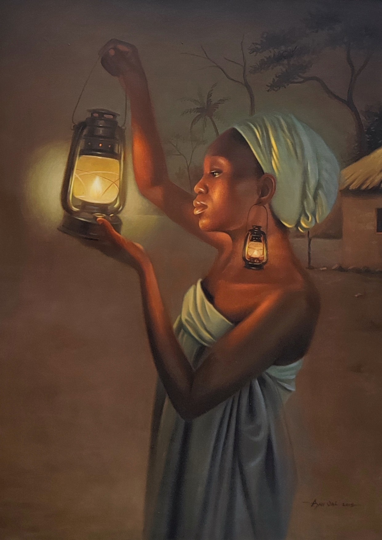 Ani Izuchukwu Valentine, Aka Ji Oku (Women as the Custodians of Light) - 21st Century, Contemporary Art Ani Izuchukwu Valentine, Aka Ji Oku (Women as the Custodians of Light) - 21st Century, Contemporary Art